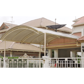 POLYTOP แผ่นโพลีคาร์บอเนต หนา 6มม. ขนาด 1.22 x 2.44 เมตร สีโกล์ด