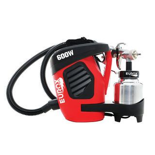 EUROX กาพ่นสีไฟฟ้า 600W ถ้วยพ่นสี 1L รุ่น ES-3 สีแดง
