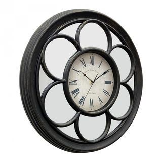 COZY นาฬิกาแขวนผนัง วินเทจ รุ่น NOTUS ขนาด 60.8x60.8x4.8 ซม. สีดำ