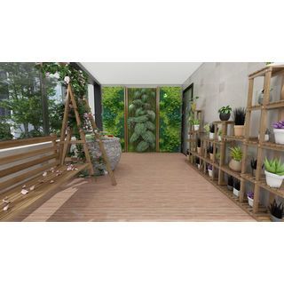 Marbella กระเบื้องเซรามิคปูพื้น 16x16 นิ้ว รุ่น  เนเจอร์วูท  HX42 Gloss Flat (12P)