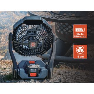 SENIX พัดลมไร้สาย 7.25นิ้ว 20V(Max) รุ่นFNX2-M1-EU สีน้ำเงินดำ (เฉพาะเครื่อง)
