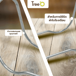Tree’O ปะกับเหล็กโรงเรือน 1นิ้ว(10ชิ้น)