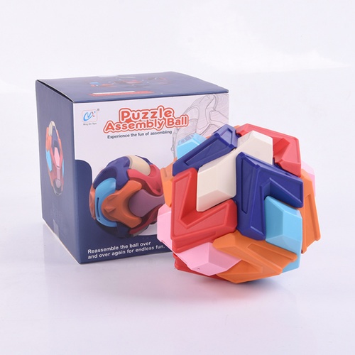 TOYS ตัวต่อลูกบอล DIY หยอดเหรียญแบบเหลี่ยม #MX-91S ขนาด (17x17x17 ซม.)