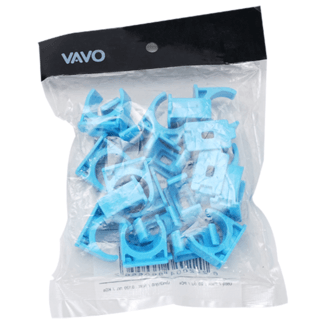 VAVO คลิปก้ามปูจับท่อ หนา 1/2 (18) สีฟ้า (แพ็ค20)