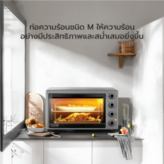 CLOSE เตาอบไฟฟ้า ความจุ 60 ลิตร  2100w. รุ่น JK60A  สีเทา