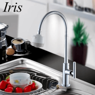 Iris ก๊อกอ่างล้างจานปรับระดับได้แบบติดเคาน์เตอร์  รุ่น ลิลลี่ 701-9A