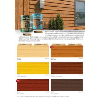 Dulux คิวปรีโนล สีย้อมไม้กึ่งเงา ขนาด 1 กล. สีไม้สัก