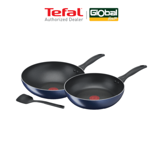 TEFAL B266S393 ชุดกระทะ Clear Cook 3 ชิ้น: FP26 + WP28 + Spatula