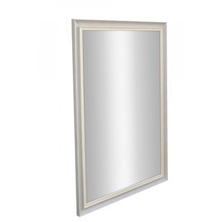 Nice กระจกมีกรอบทรงเหลี่ยม (PS) รุ่น เทียร่า-ไลท์เกร ขนาด 60x90 ซม. สีเทาอ่อน 