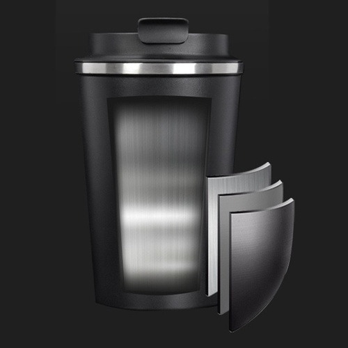 SANE แก้วน้ำเก็บอุณหภูมิ 500ML YORI-BL500 สีดำ