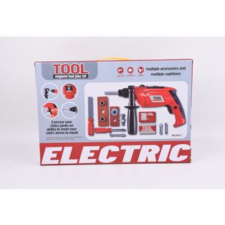 TOYS ชุดของเล่นปืนสว่านไฟฟ้าและอุปกรณ์ #6912-2 (44x30x7ซม.)