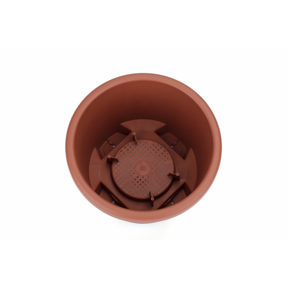 Tree  O กระถางต้นไม้ รุ่น 6PY007-GY ขนาด 27 x 27 x 18.5 ซม. (12นิ้ว) สี แดงอิฐ