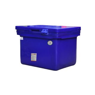 S&P ถังแช่ ขาต่ำ บานพับมือจับ 40 ลิตร สีน้ำเงิน