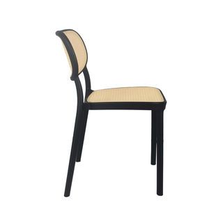 Pulito เก้าอี้พลาสติก รุ่น Gigi-02 ขนาด 53.8x47.5x78 ซม. สีดำ