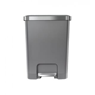 EKO ถังขยะพลาสติกขาเหยียบเหลี่ยม 35 ลิตร รุ่น HANA EK6388-GRY ขนาด 37x31x51ซม. สีเทา