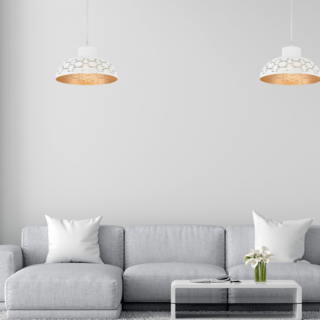 EILON โคมไฟแขวนเพดาน ขั้วE27 รุ่น CDD2023-807 สีขาว