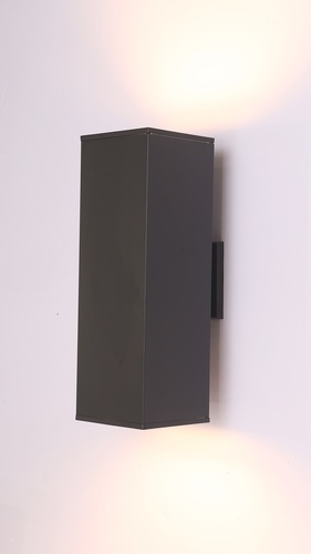 EILON โคมไฟติดผนังโมเดิร์น ทรงสี่เหลี่ยม 2*E27 ขนาด 15*15*36 cm MVW026-DXL360(B) สีดำ