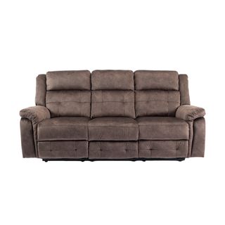 PULITO เก้าอี้พักผ่อนผ้าปรับระดับไฟฟ้า 3 ที่นั่ง รุ่น LINCOLN ขนาด 209x96x101.5 ซม. สีน้ำตาล 