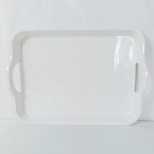 NIBIRU ถาดเสิร์ฟเมลามีนทรงเหลี่ยม 13 นิ้ว (มอก.)JINNY สีขาว