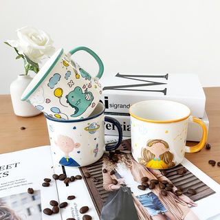 AILO แก้วเซรามิค 9.5 ซม. 380 มล. FINN คละลาย