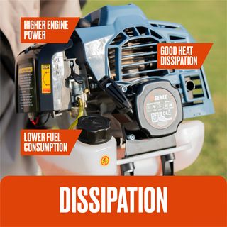 SENIX เครื่องตัดหญ้า 2 จังหวะ 1.5 แรงม้า รุ่น BCUTS-M-EU สีน้ำเงิน - ดำ