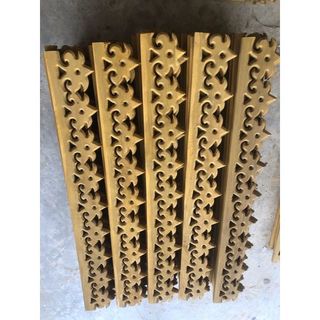 เชิงชายไม้สักลายดาว 6นิ้วx100cm.