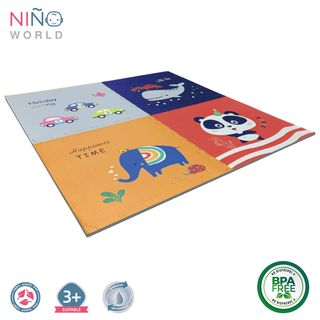 NINO WORLD ชุดแผ่นปูพื้นจิ๊กซอว์ Whale (4 แผ่น) PD-01-1 ขนาด 60x60x1.2 cm. คละลาย