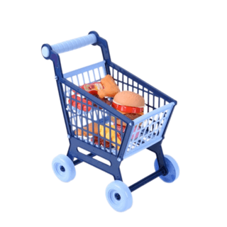 TOYS ของเล่นชุดรถเข็นพร้อมอาหารฟาสต์ฟูด(48ชิ้น)#1068-5ขนาด 40x5.5x28 ซม.