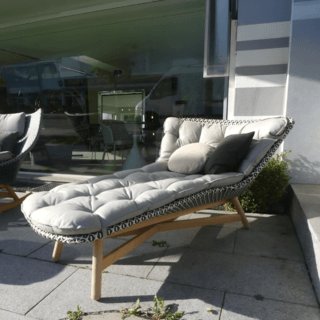 SUMMER SETเตียงริมสระ  MOOK ขนาด 159x106x80 ซม. สีเทาอ่อน