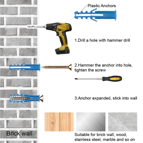 FIX-XY พุคพลาสติก เบอร์ 6 รุ่น EN-022-BN (350ชิ้น/กล่อง)