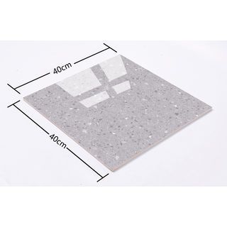 Marbella กระเบื้องเซรามิคปูพื้น 16x16 นิ้ว รุ่น เออริซ-เกรย์ HP4402 Gloss (12P)