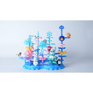 TOYS ของเล่นชุดตัวต่อป่าฤดูหนาวสัตว์ต่างๆ #958B ขนาด(30.5x22x20.5ซม.)
