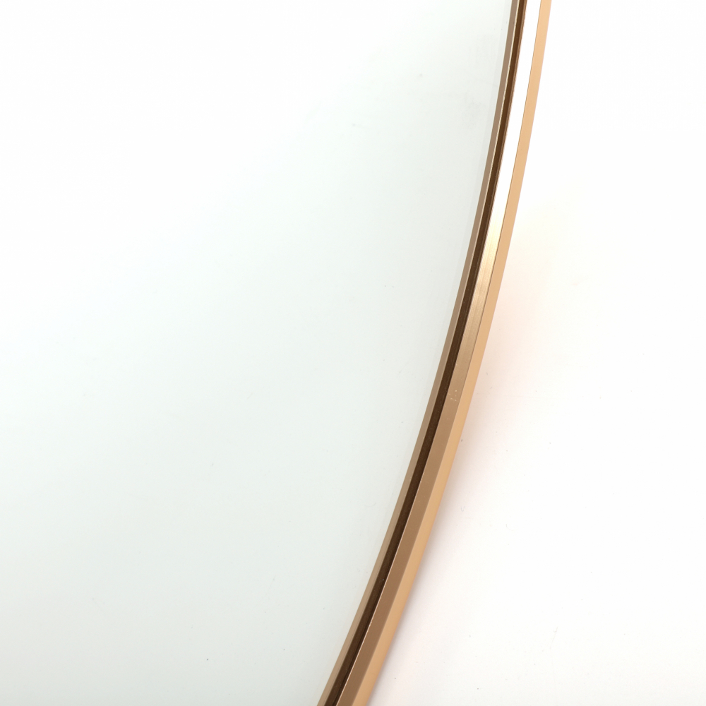 Nice ชุดกระจกอะลูมิเนียมทรงกลม 60X60 ซม. รุ่น แองเจล่า 02- โกลว สีทอง