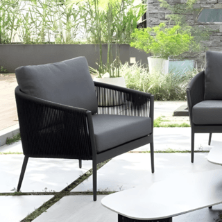 SUMMER SETเก้าอี้ outdoor อลูมิเนียม Similan ขนาด 76x80x71 ซม. สีเทาอ่อน