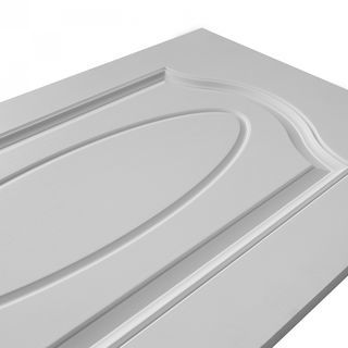 WELLINGTAN ประตูยูพีวีซี บานทึบ 3ฟัก  (สำหรับใช้งานภายนอก) UPVC-WE003 80x200ซม. สีขาว  (เจาะลูกบิด)