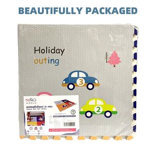 NINO WORLD ชุดแผ่นปูพื้นจิ๊กซอว์ Whale (4 แผ่น) PD-01-1 ขนาด 60x60x1.2 cm. คละลาย