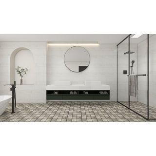 Marbella กระเบื้องเซรามิคปูพื้น 16x16 นิ้ว รุ่น พอล ลีฟ GS56 (12P)