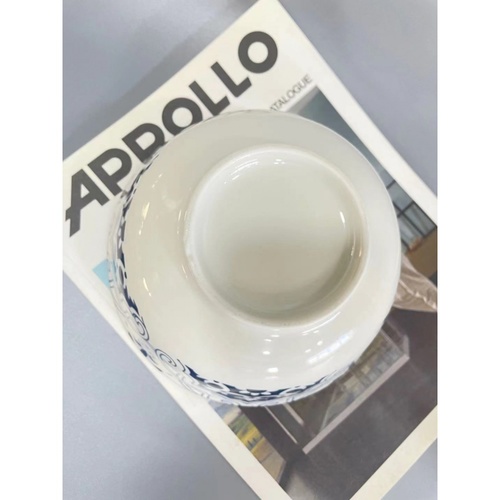 ADAMAS ถ้วยเซรามิค 7 นิ้ว RALPH สีขาวลายฟ้า