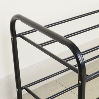 GOME ชั้นวางรองเท้าเหล็ก 2 ชั้น รุ่น 133301  30X79X37ซม.สีดำ