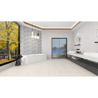 Marbella กระเบื้องเซรามิคปูพื้น 16x16 นิ้ว รุ่น ไม้บาเก้ JM2312 Satin (12P)