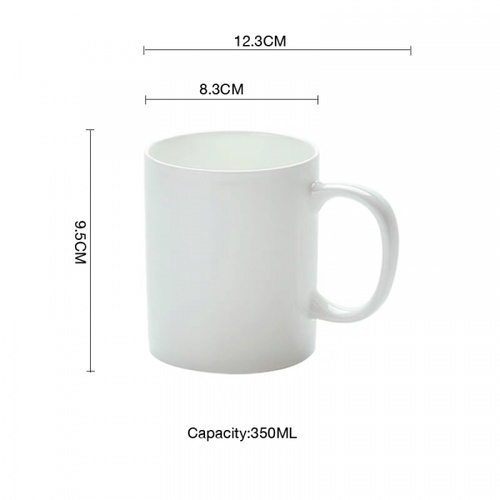 AILO แก้วเซรามิค 8 ซม. 350 มล. DAINA  สีขาว