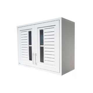 CLOSE ตู้แขวนคู่  ABS ALISA 86x66x34 ซม. สีขาวออร่า