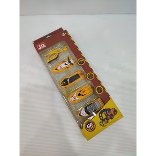 TOYS ของเล่นชุดเฮลิคอปเตอร์พร้อมเรือ บรรจุ5คัน สีเหลือง#JN278-42(34x11x4ซม.)