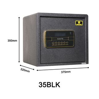 PROTX ตู้เซฟกันขโมยดิจิตอล รุ่น BGX-A/D 35BLK ขนาด 32x37.50x35 ซม. สีดำ น้ำหนัก 13 KG