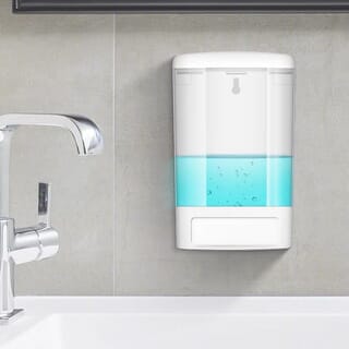 Primo ที่กดสบู่เหลว 1 ช่อง ความจุ 1 ลิตร รุ่น SD34 ขนาด  11.3x11.5x19.8ซม. สีขาว