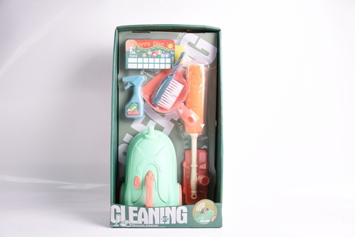 TOYS ของเล่นเครื่องดูดฝุ่นพร้อมอุปกรณ์ทำความสะอาด#XG2-29C ขนาด(67.5x27.5x16.5ซม.)