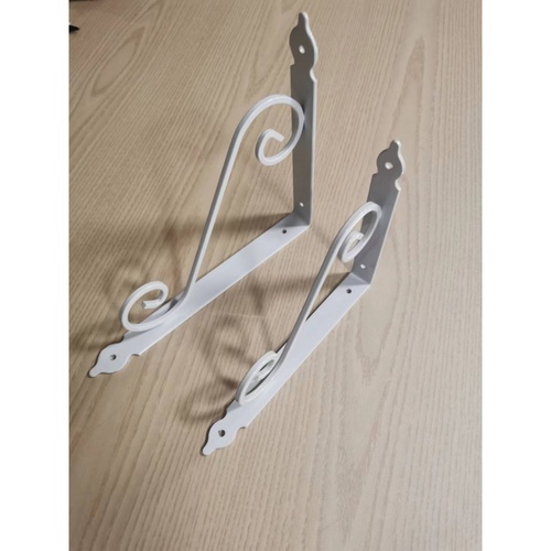 DELICATO ฉากรับชั้นเหล็ก รุ่นTJ-3002  ขนาด19x24x3.5ซม.  สีขาว