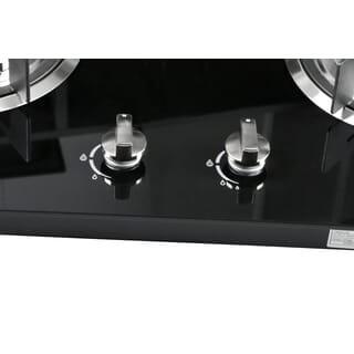 KOCH KITCHEN เตาแก๊สแบบฝังหน้ากระจก 2 หัวเตา NICASIO K-02 สีดำ
