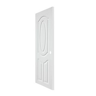 WELLINGTAN ประตูภายนอก UPVC ผิว Revo รุ่น WNR004 ขนาด 80x200 ซม. สีขาว (เจาะรูลูกบิด)