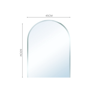 Nice กระจกเงาไม่มีกรอบ ทรงเหลี่ยม รุ่น JLLS011 ขนาด 45x60ซม. สีใส